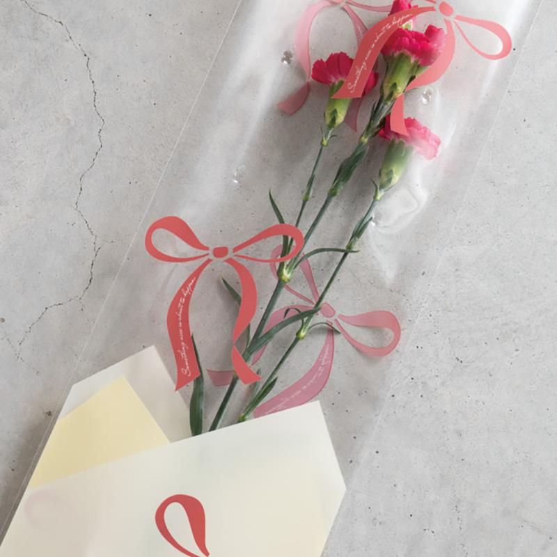 ラッピング用品 RIB-OP1 リボンスタイルOPPギフトバッグ-1(50枚) ヘッズ