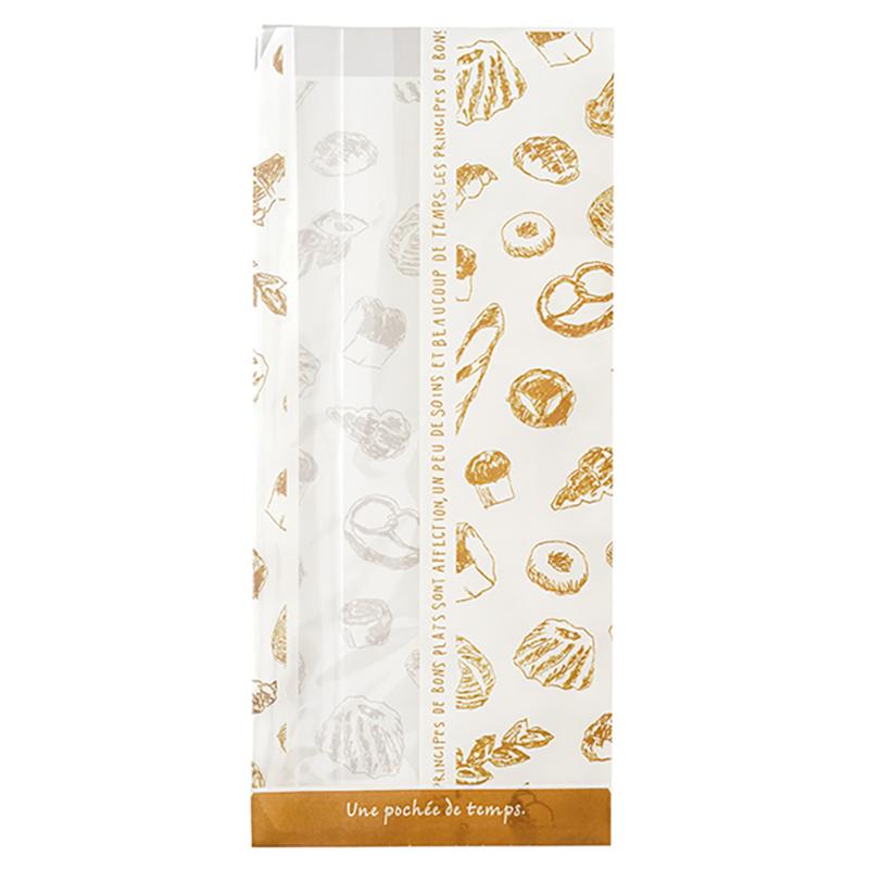 ラッピング用品 FBR-1WP フレッシュブレッド窓付紙袋-1/耐油対応(100枚) ヘッズ