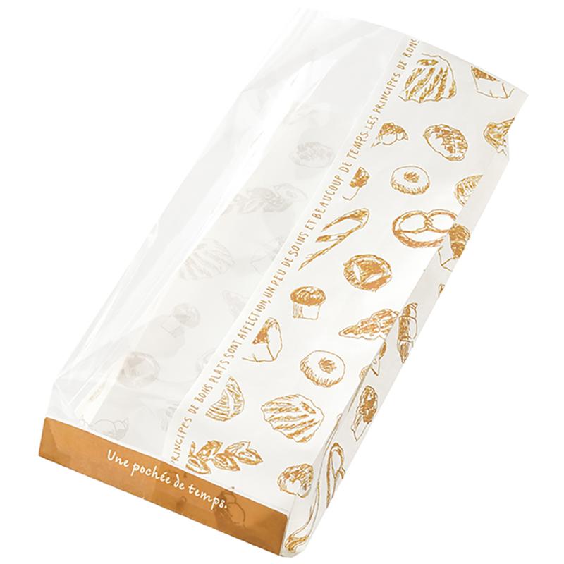 ラッピング用品 FBR-1WP フレッシュブレッド窓付紙袋-1/耐油対応(100枚) ヘッズ