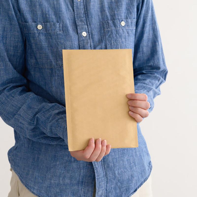 発送資材 MKR-TBP3 無地緩衝材付宅配ペーパーバッグ-3/クラフト(10枚) ヘッズ