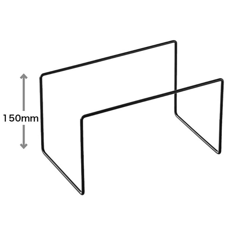 陳列備品 ZYU-YKO1 ワイヤーコの字ラック-1(2個) ヘッズ