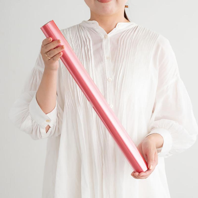 ギフト資材 CRC-RO1 クリアカラーOPPロール-1/ピンク ヘッズ