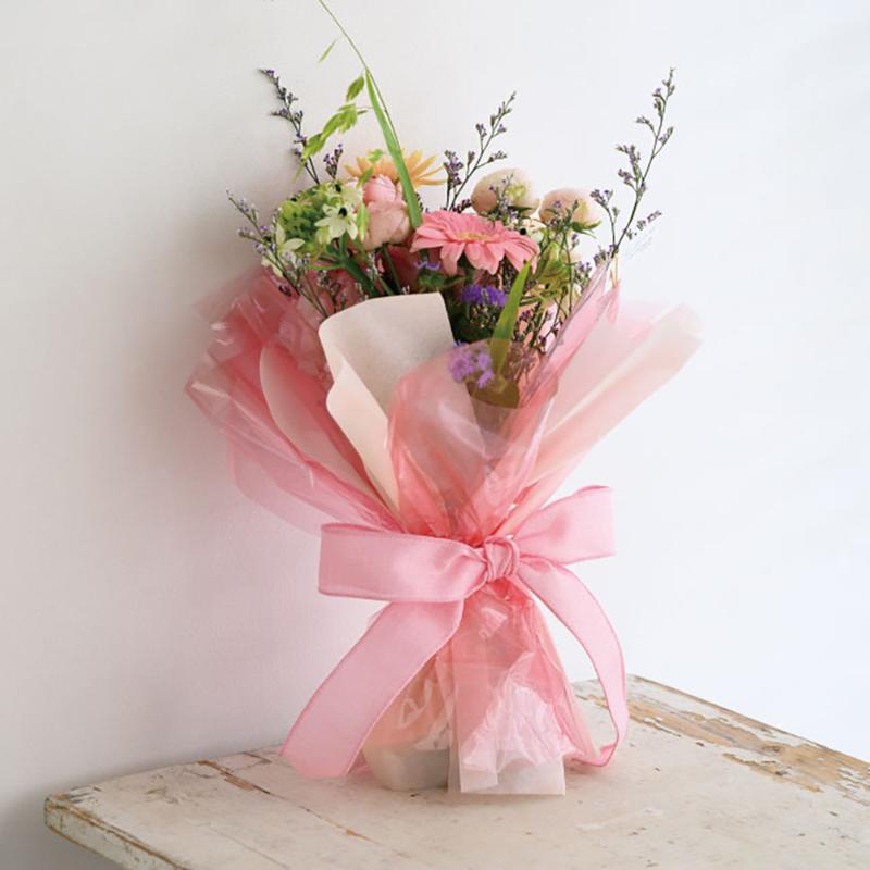 ギフト資材 CRC-RO1 クリアカラーOPPロール-1/ピンク ヘッズ