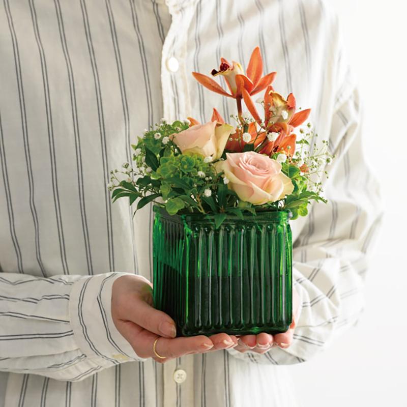 花器 GLS-FPO5 スタンディングガラスフラワーポット-5(4個) ヘッズ