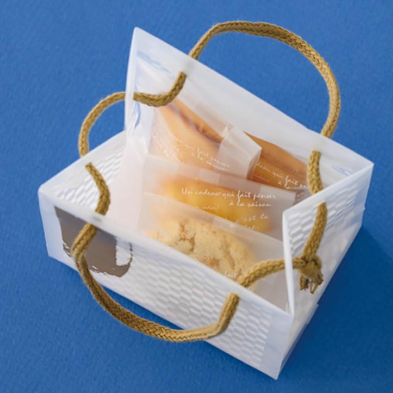 ラッピング用品 IM-2B 市松柄キューブバッグ-2(20枚) ヘッズ