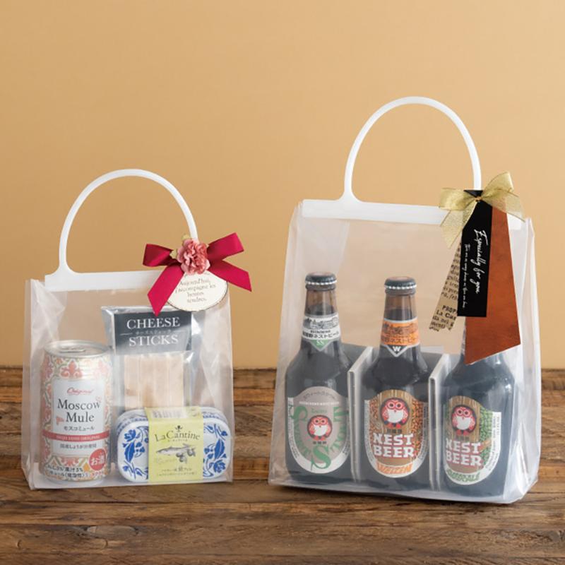 ラッピング用品 M-MC2B 無地ハンドル付クリアギフトバッグ-2(20枚) ヘッズ