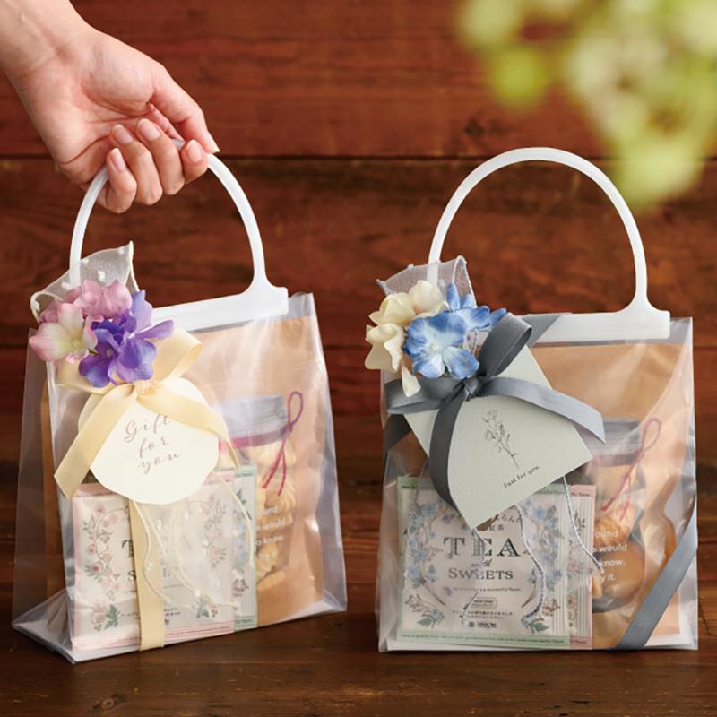 ラッピング用品 M-MC2B 無地ハンドル付クリアギフトバッグ-2(20枚) ヘッズ