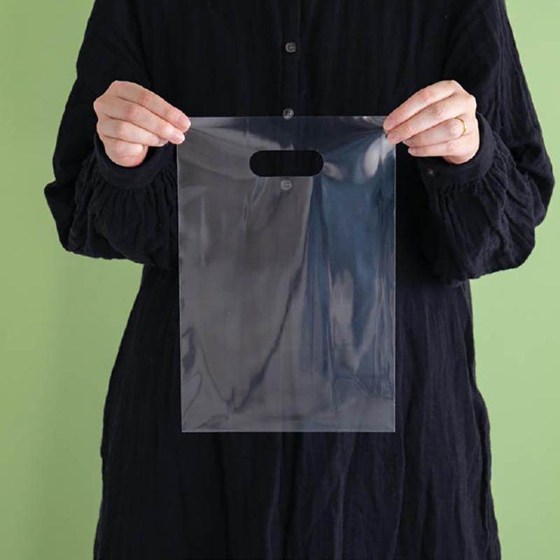 ポリ手提げ M-KOP4 無地OPP小判抜きバッグ-4(100枚) ヘッズ