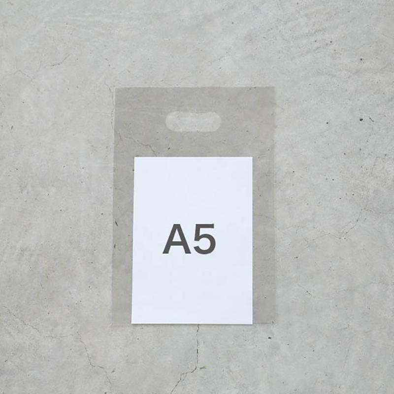 ポリ手提げ M-KOP4 無地OPP小判抜きバッグ-4(100枚) ヘッズ