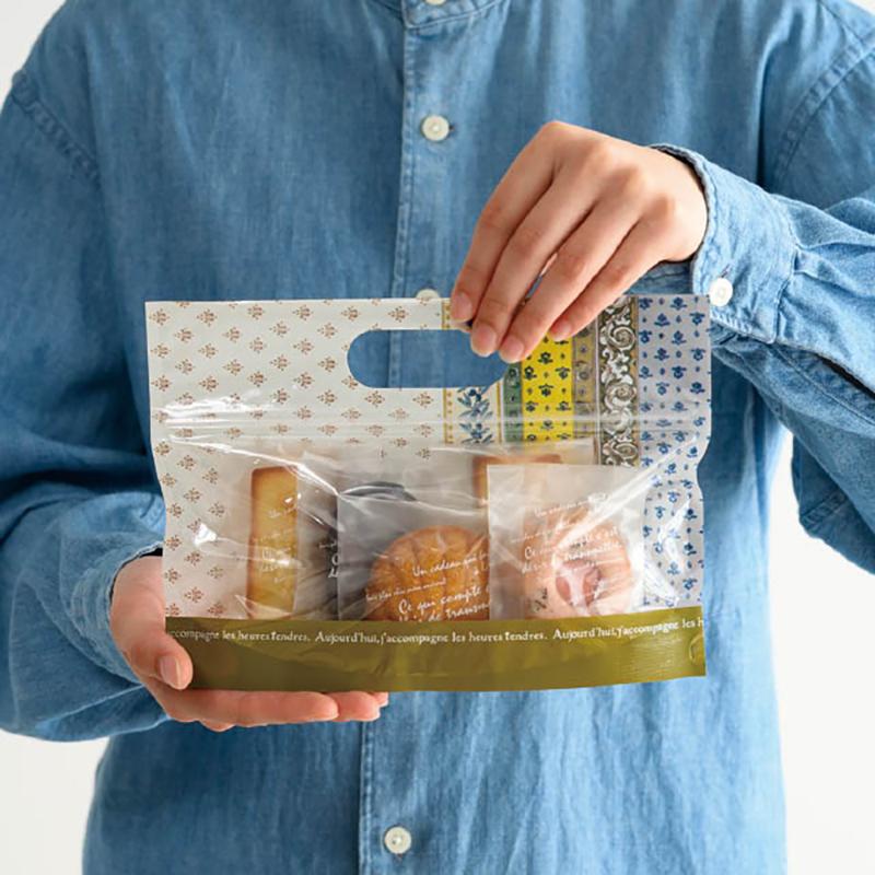 ラッピング用品 VFO-ZSW ヴィンテージFジップ付バッグ/オリビア-SW(30枚) ヘッズ