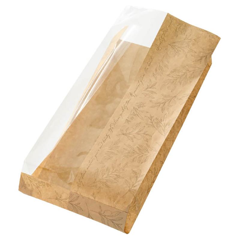 ラッピング用品 BFE-1WP ベルフィーユ窓付紙袋-1/耐油対応(100枚) ヘッズ