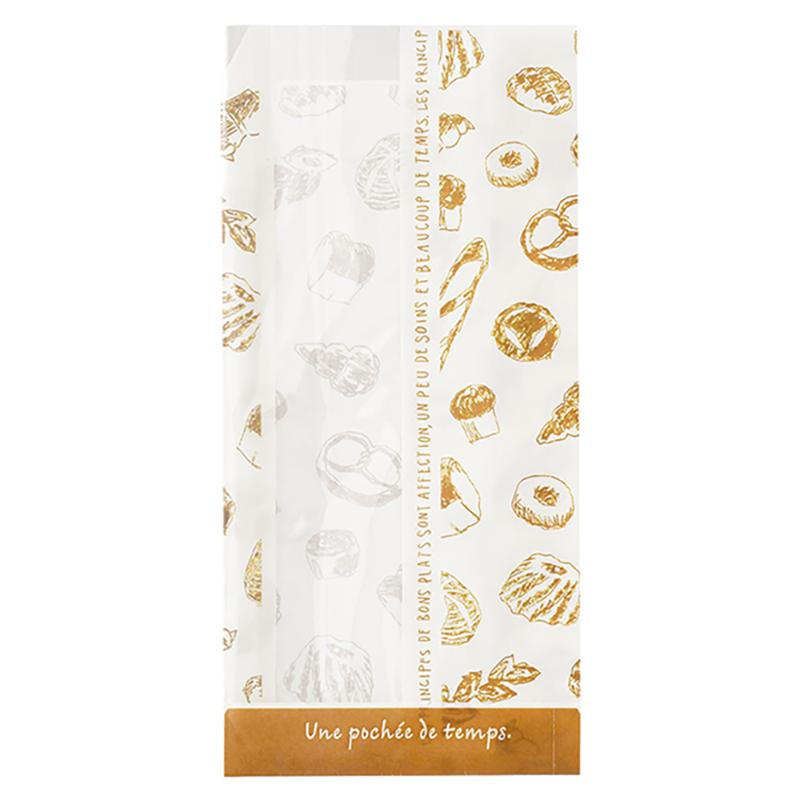 ラッピング用品 FBR-2WP フレッシュブレッド窓付紙袋-2/耐油対応(100枚) ヘッズ