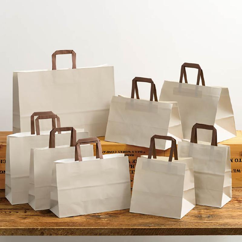 紙手提袋 ZOG-2P 無地象牙カラーペーパーバッグ-2(50枚) ヘッズ