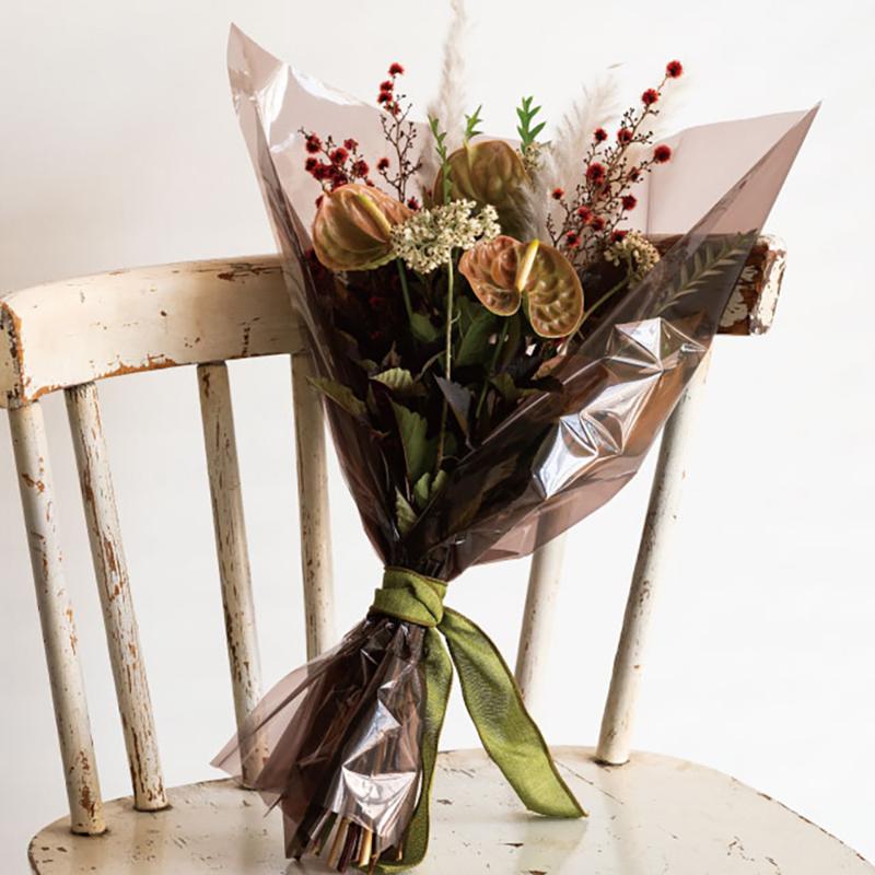 ギフト資材 CRC-RO4 クリアカラーOPPロール-4/ブラウン ヘッズ