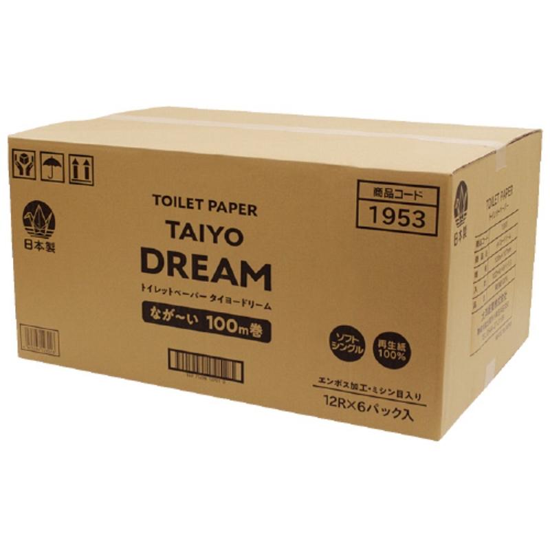 トイレットペーパー S タイヨードリーム 12R(100m) 太洋紙業
