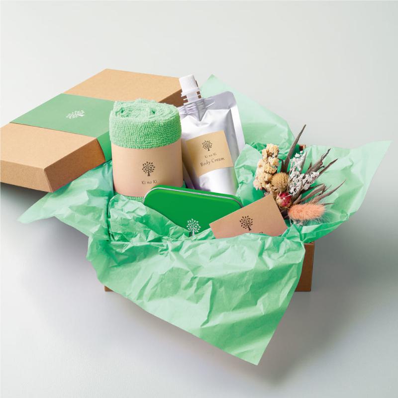 緩衝材 推し色薄葉紙 グリーン 5枚入 ヒサゴ