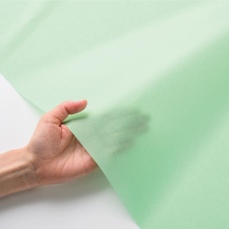 緩衝材 推し色薄葉紙 グリーン 5枚入 ヒサゴ