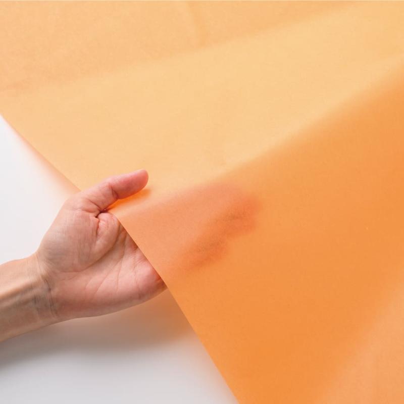 緩衝材 推し色薄葉紙 オレンジ 5枚入 ヒサゴ