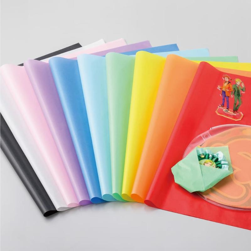 緩衝材 推し色薄葉紙 オレンジ 5枚入 ヒサゴ