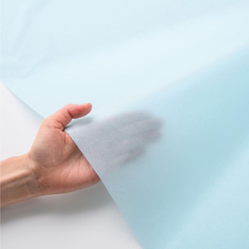 緩衝材 推し色薄葉紙 水色 5枚入 ヒサゴ