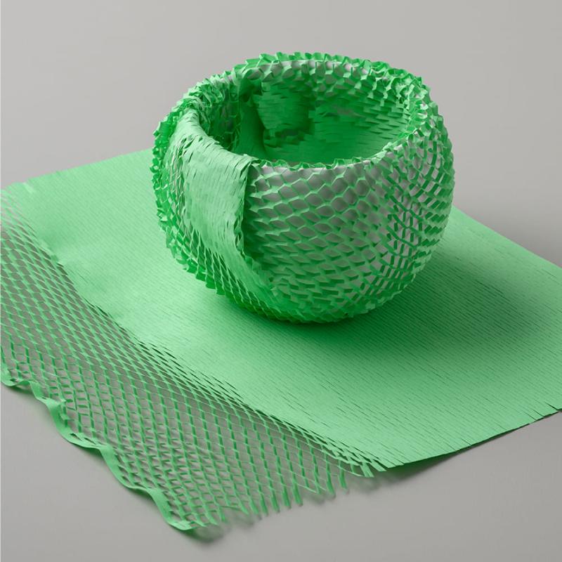 緩衝材 推し色クッションペーパー グリーン 10枚入 ヒサゴ