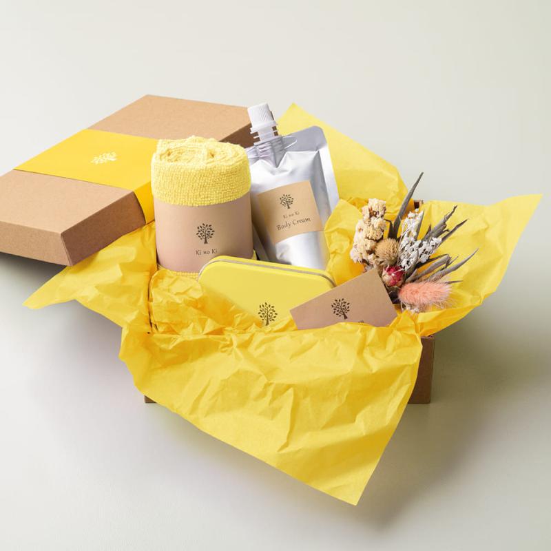 緩衝材 推し色薄葉紙 イエロー 5枚入 ヒサゴ