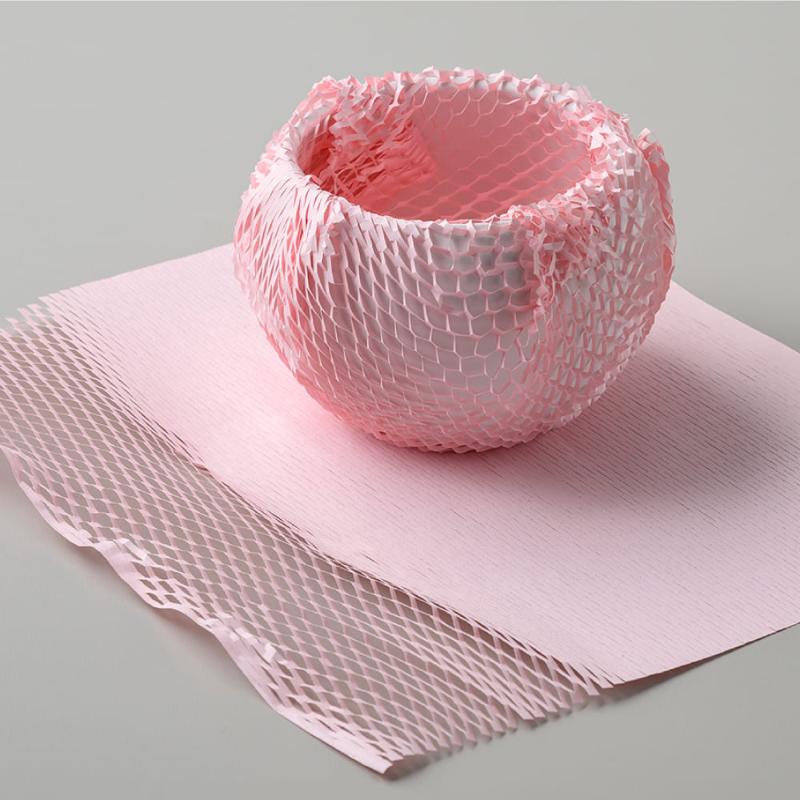 緩衝材 推し色クッションペーパー ピンク 10枚入 ヒサゴ