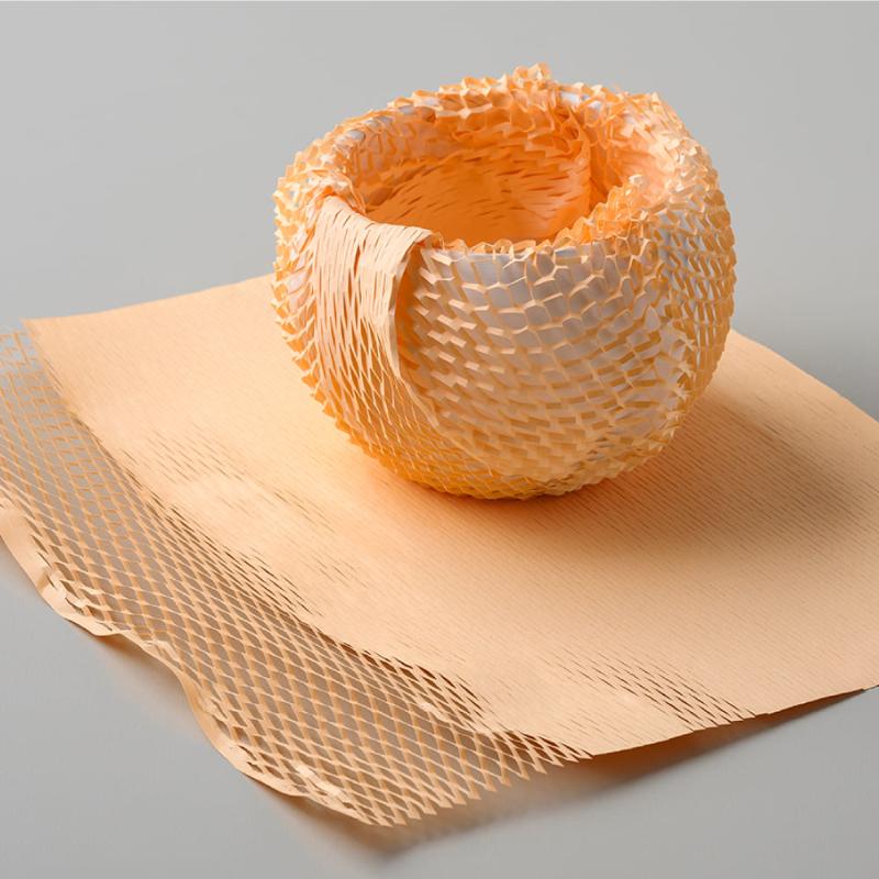 緩衝材 推し色クッションペーパー オレンジ 10枚入 ヒサゴ