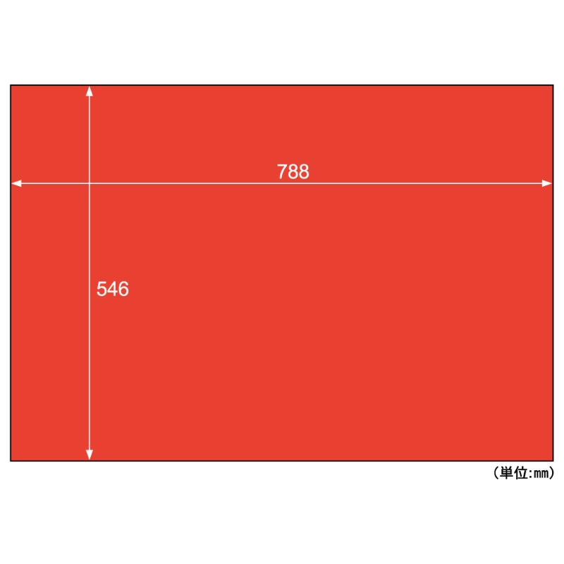 緩衝材 推し色薄葉紙 レッド 5枚入 ヒサゴ