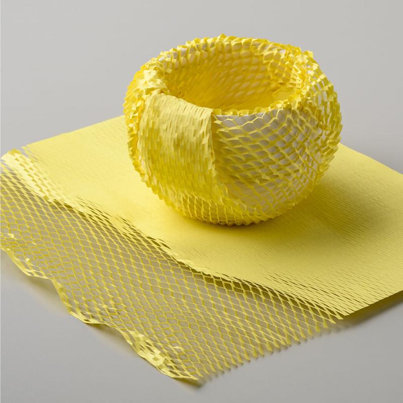 緩衝材 推し色クッションペーパー イエロー 10枚入 ヒサゴ