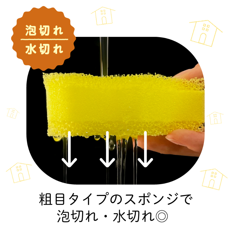 衛生資材 ゆるかじ キッチンスポンジ こまめ キクロン