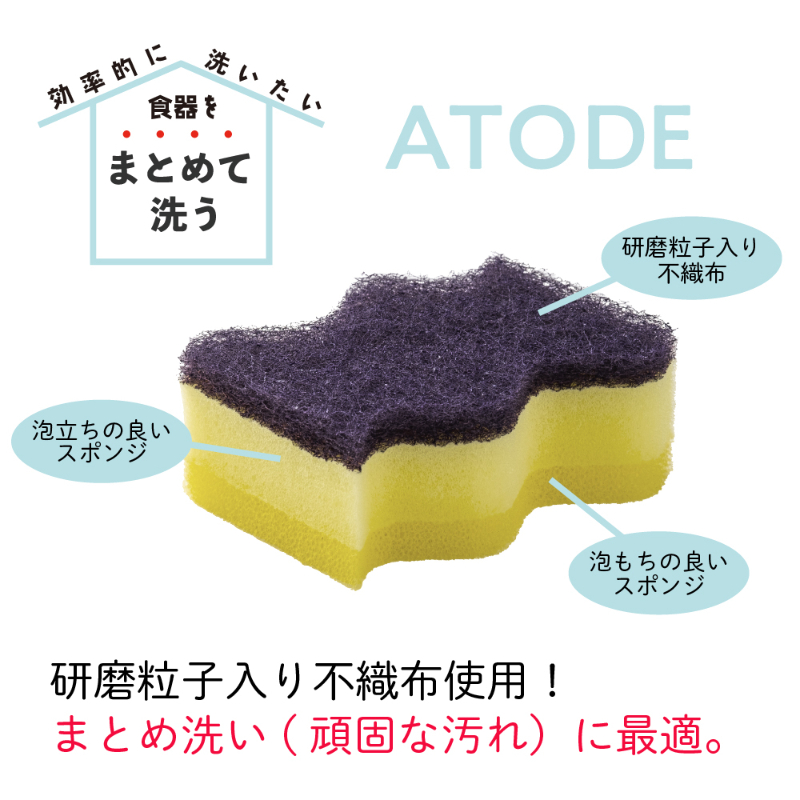 衛生資材 ゆるかじ キッチンスポンジ あとで キクロン