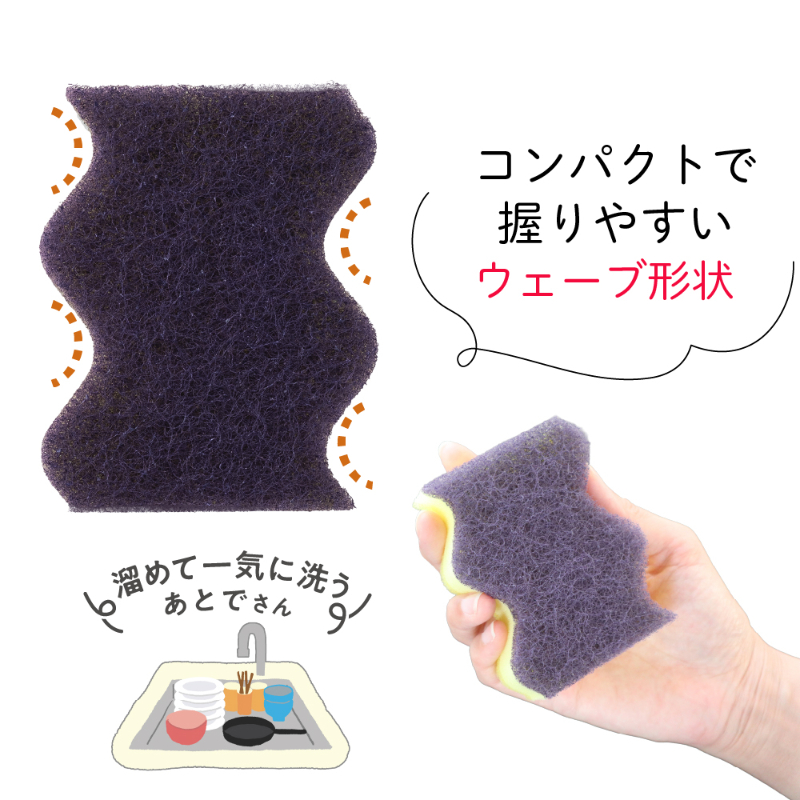 衛生資材 ゆるかじ キッチンスポンジ あとで キクロン