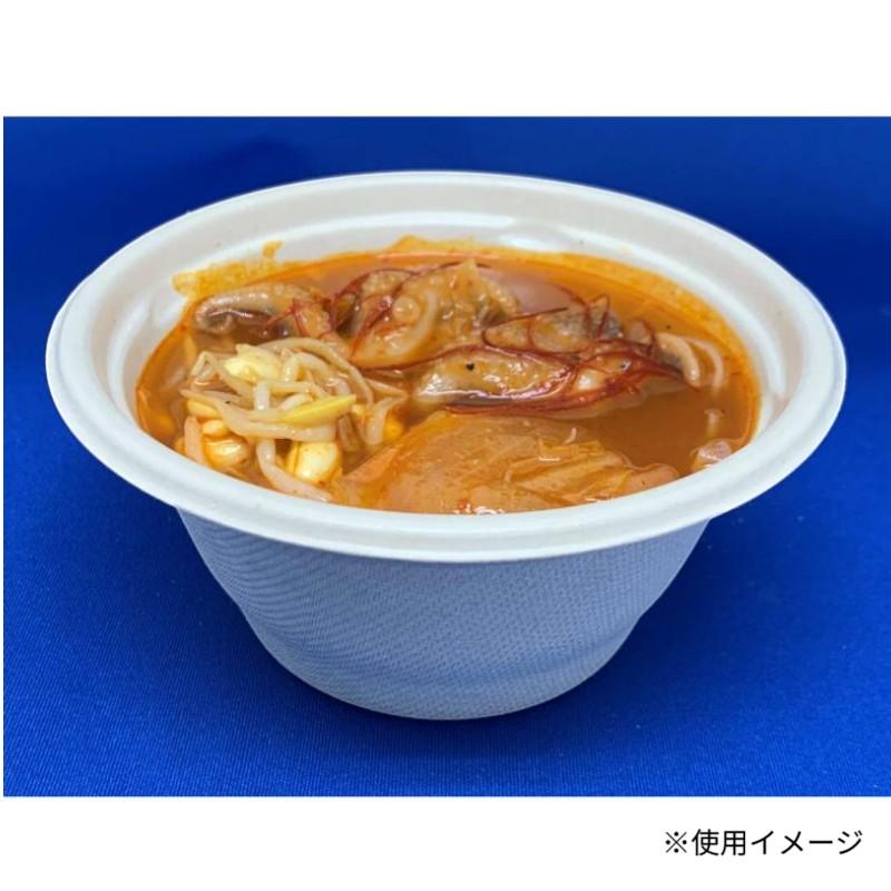 どんぶり容器 D-6(本体)バガス 青葉紙業