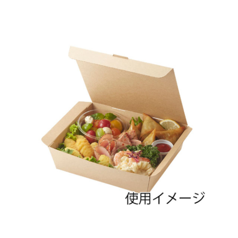 テイクアウトボックス NFネオクラフト スナックBOX ML HEIKO（シモジマ）