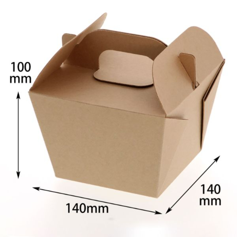 ケーキ箱 NFネオクラフト キャリーフードBOX M バラ HEIKO（シモジマ）