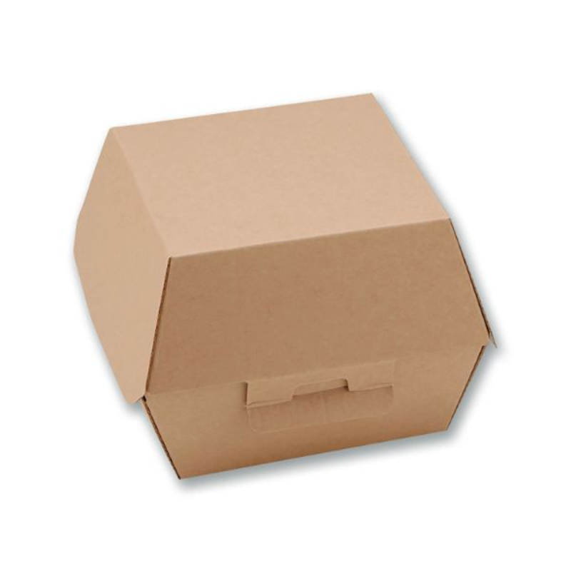 テイクアウトボックス NFネオクラフト バーガーBOX S バラ HEIKO(シモジマ)