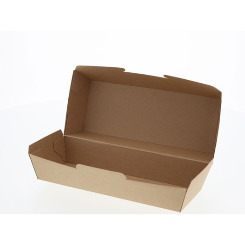 テイクアウトボックス NFネオクラフト ホットドッグBOX M HEIKO(シモジマ)