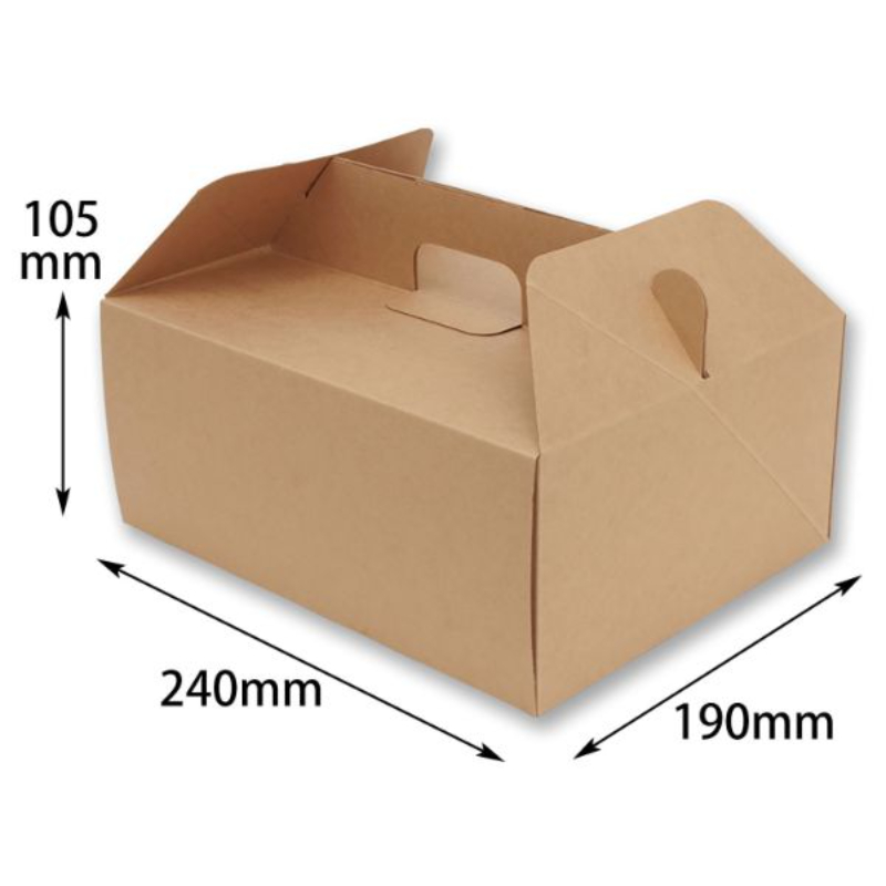 ケーキ箱 ネオクラフト キャリーBOX 19×24 バラ HEIKO（シモジマ）