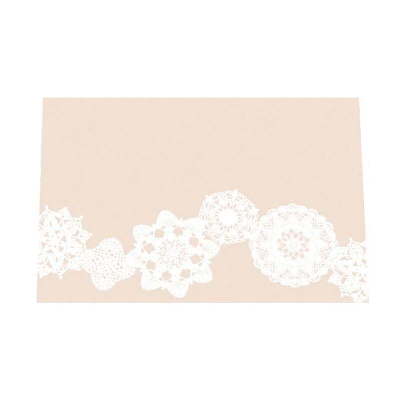 テーブルマット レースA(M)ベージュ洋紙 (100枚入) アーテック