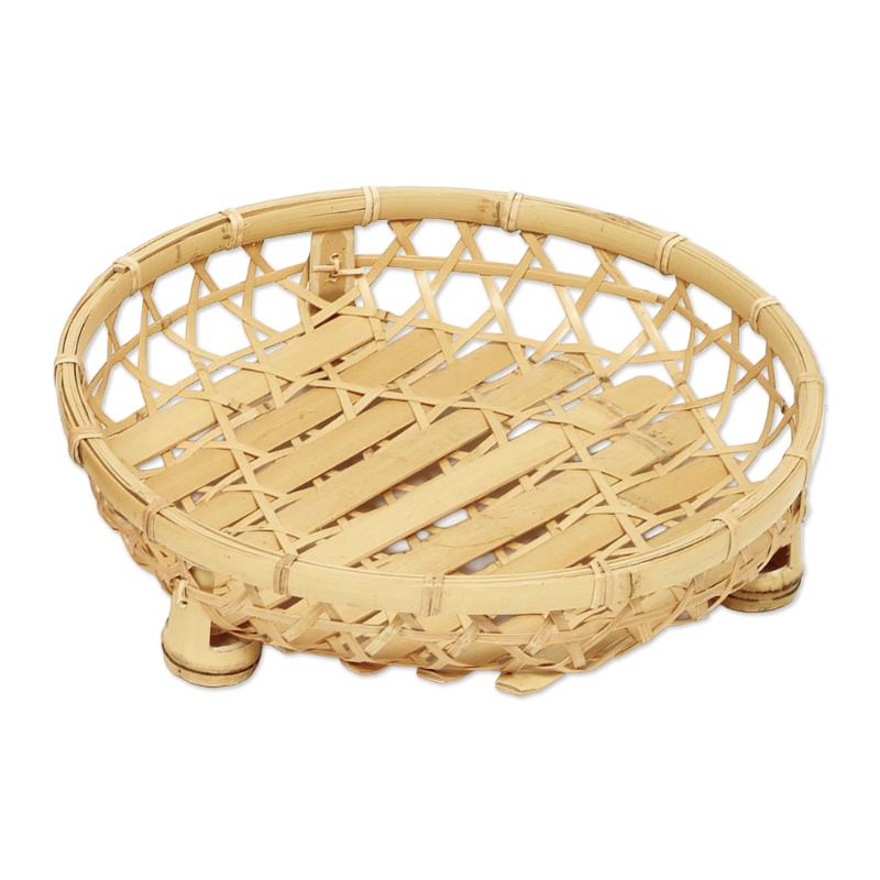 竹かご 白竹足付オードブル9寸 萬洋 | テイクアウト容器の通販サイト