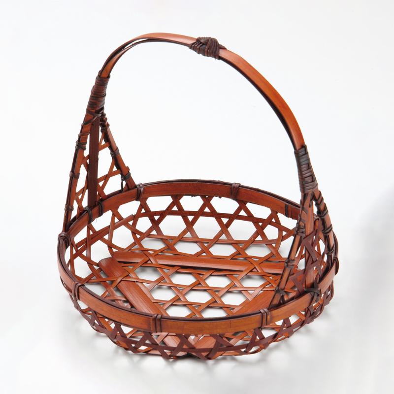 竹かご 若菜満月(染) 萬洋