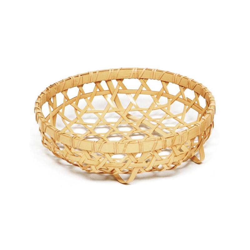 竹かご 白竹六ツ目合わせ編(小) 萬洋