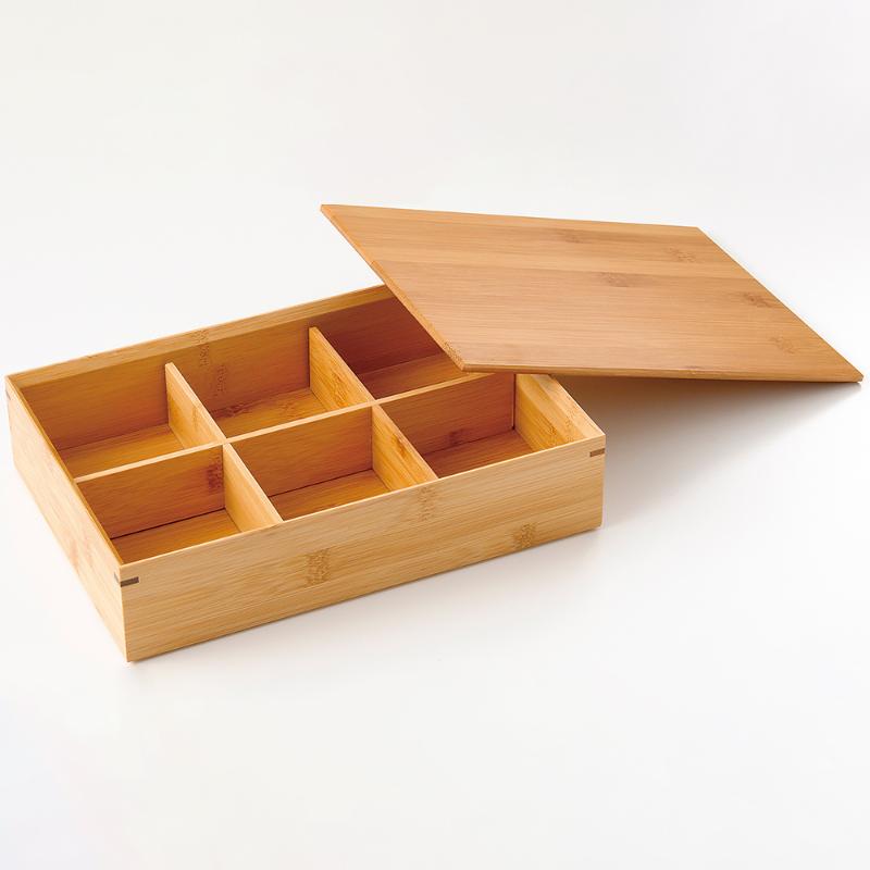 飲食店備品 スス竹弁当 六ツ切 萬洋