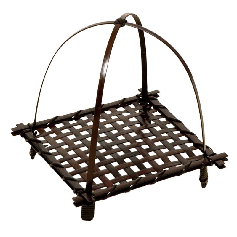 竹かご 染竹ワンタッチ(中) 萬洋