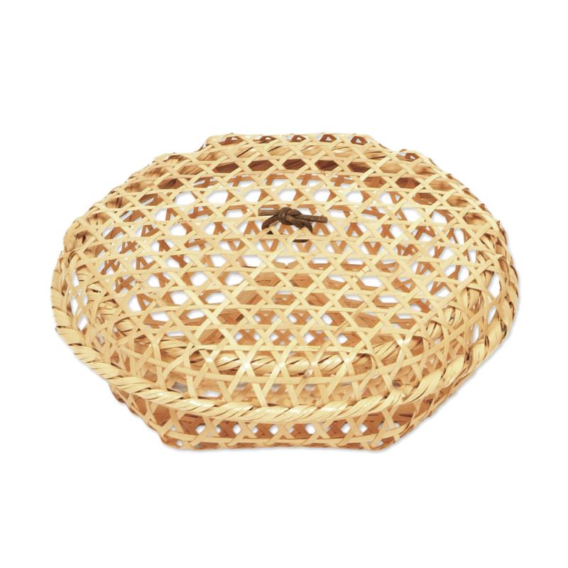 竹かご 白竹ボンボン篭 萬洋