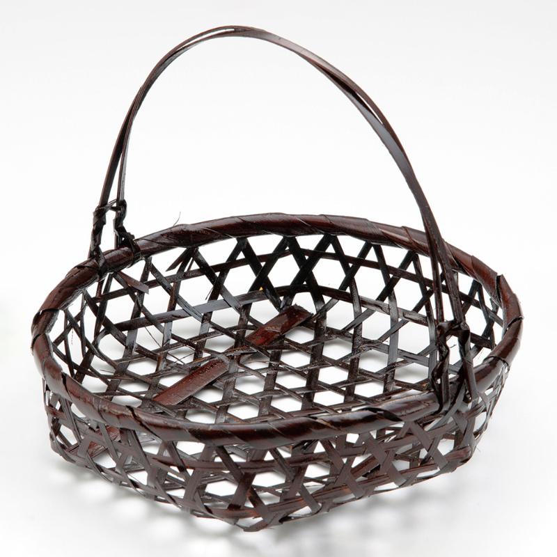 竹かご 溜塗り若菜篭 小 φ15 萬洋 | テイクアウト容器の通販サイト