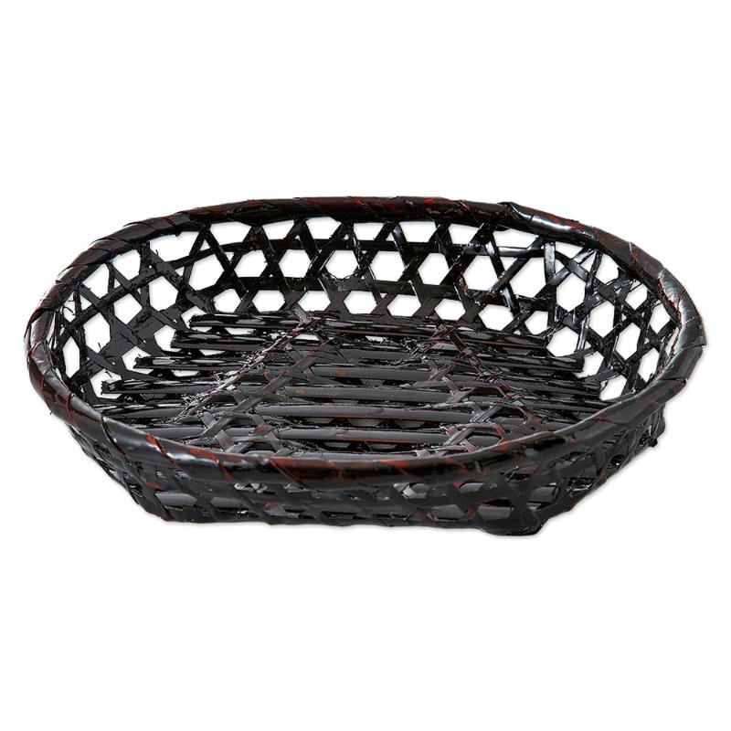 竹かご 染小判かご(小) 萬洋