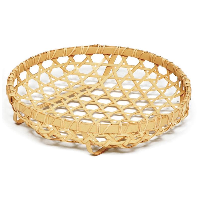 竹かご 白竹六ツ目合わせ編(大) 萬洋