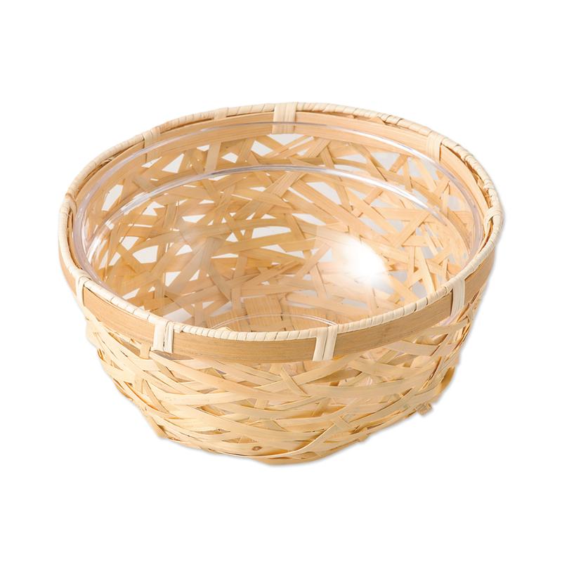 竹かご やたら編みボールセット (M) 萬洋